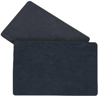 100 St. Preiskarten zum Beschriften, Schieferoptik schwarz matt - Plastikkarten 86x54x0,5 mm aus PVC, 54 mm hoch und 0,5 mm stark, blanko| HUTNER