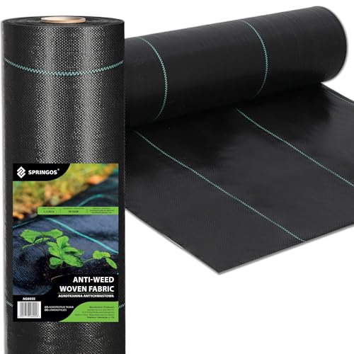 SPRINGOS Unkrautvlies Gartenvlies 1,1 x 50 m 90g/m2