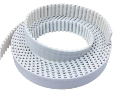 1pc 2/3/5meter T5 PU Offenen Gürtel T5 Zahnriemen T5 16MM Weiß Polyurethan mit Stahl Kern Gürtel Breite 16mm for 3D Drucker (Size : 3Meter)