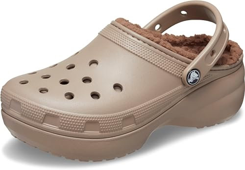 Crocs Classic Platform Lined Clog Mushroom Size 7 UK Women