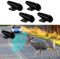 deemars 4PCS Rehpfeifen für das Auto, Unsichtbare Mini-Hirschpfeife für das Auto, Wasserdichte Auto-Warnpfeifen mit Klebebändern, Universal Autozubehör für die meisten Auto (Schwarz, 4PCS)