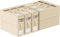 WANGIRL 6 Pack Bed Sheet Organiser Folding Storage, Linen Bedding Organiser Box with Zip for Sheets, Duvet Covers, Clothes, Towels and Blankets (Beige)