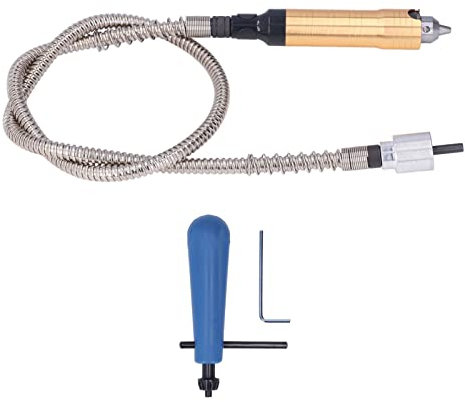 Flex Shaft Extension Chuck Key, Flex Shaft Extension Chuck Key Adapter Flexibler Aufsatz für elektrische Bohrmaschine Rotary Grinder Tool Elektropolierer Adapter Zubehör