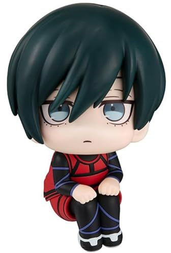 Huawealthy Rin Itoshi Figure BLUE LOCK Anime Figure Q Edition Anime Cartoon Characters Statue PVC Model Desktop Decoration Collection Gifts for Fans