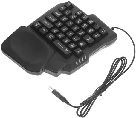 DOITOOL Clavier Gaming Rétroéclairé Touches Clavier E-Sport Compact pour Jeux Vidéo à Domicile Et Université
