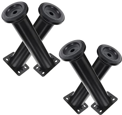 Lurrose Verstellbare Bettstütze Bettgestell-erhöhung Mittelstütze Für Bettgestell Stabilisiert Lattenrost Und Bettrahmen Verhindert Durchhängen Gummipads Schützen Boden