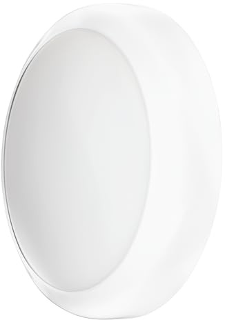 TCP LED Ceiling Wall Light Bulkhead, IP65 Waterproof Dustproof, 19W 3000-6000K Warm-Cool White 1900LM, Ø30CM Round Flush Mount Light, Perfect for Commercial & Residential Indoor & Outdoor