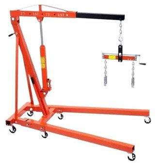 SRFTT Palans électriques Palan hydraulique à Moteur avec Levier Grue à Moteur Pliable de 2 tonnes / 4400 LB et niveleur de Moteur pour Grue à Moteur de réparation Automobile