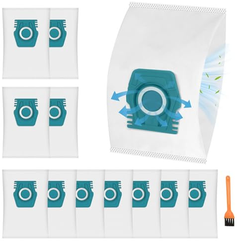 Spofan 12 Sacchetti Polvere per Miele Pure TU Sacchetto per Aspirapolvere Guard L1/Guard S1 Junior Flex Parquet Silence AllFloor Performance Comfort Cat Dog Serie