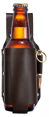 Leather Beer Holster, Beer Holder, Bottle Holster, Holster Beer Holder, Bottle Holder Practical treatment