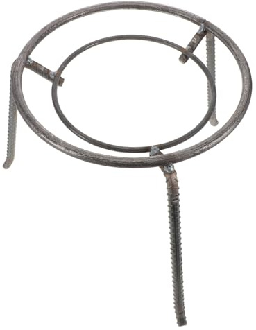 NUOBESTY Camping Dreibein Stahl Topfgestell Stabiles Klappbares Kesselgestell für Outdoor Kochen Runder Grillrost für Lagerfeuer Universell für Stahltöpfe