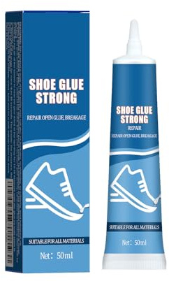 Shoe Glue 50g, Super Glue Sole Repair Heavy Duty, Clear Waterproof Shoe Repair Adhesive, Trainer Adhesive For Boot, Sneaker, Leather, Rubber, Suede, Hiking, Handbag