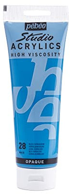 Pébéo High Viscosity Studio Acrylic Paint 250 ml Tube bleu céruléen