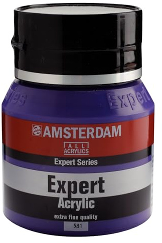 Amsterdam Expert Series Acrylic Paint - Permanent Blue Violet Opaque 581-400 ml Jar - Professional Heavy Body - High Lightfastness - Artist Quality