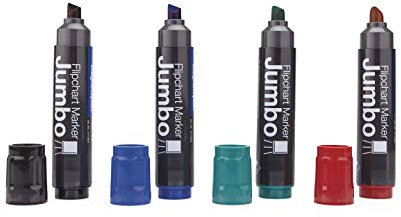 magnetoplan 1111505 Permanent Jumbo Marker, sortiert