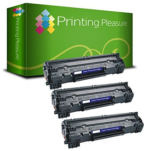 Printing Pleasure 3 Toner kompatibel für HP Laserjet Pro MFP M225 M125 M126 M127 M128 M201 M202 Serie | CF283A 83A