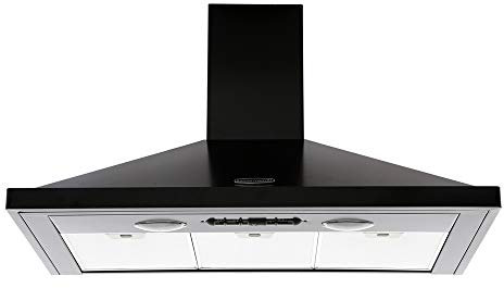 Rangemaster 90cm Chimney Cooker Hood - Black