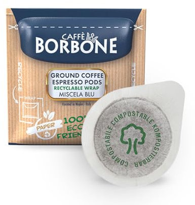 50 Dosettes ESE 44 mm Caffè Borbone mélange BLEU