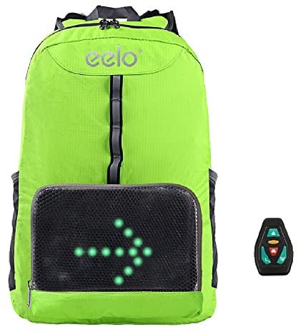 eelo Unisex-Adult Cyglo Green LED Signal Backpack, Grün