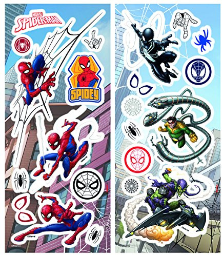 Komar - Disney - Deco-Sticker SPIDER-MAN - 14 x 33 cm - Wandtattoo, Wandbild, Wandsticker, Wandaufkleber, Walltattoo, Superheld, Spinne, Comic - 14805