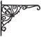 Sport Tent-Vintage Haken Blumenampel Halterung Blumenhalter Wandhalterung Regalhalterung Gusseisen Antik rustikal für Regalträger Regalwinkel Regalhalter Wandkonsolen, 30 * 26 * 3.5cm