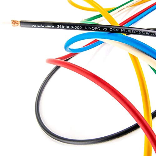 Van Damme 75 Ohm Plasma Coaxial Cable. Blue. 30m