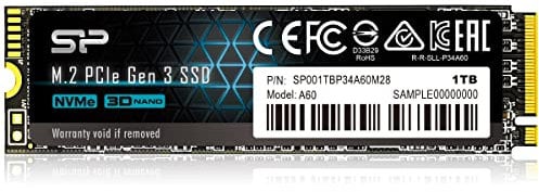 Silicon Power SP001TBP34A60M28 NVMe M.2 PCIe Gen3x4 2280 TLC SSD