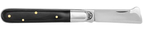 DUE BUOI COLTELLO INNESTO 203C PER MANCINI MANICO CORNO - LAMA ACCIAIO CARBONIO BÖHLER K720