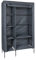 your GEAR Kleiderschrank Grado - Stoffschrank 105 x 45 x 180 cm Schrank mit Kleiderstange und 6 Ablagefächer