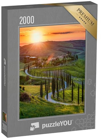 puzzleYOU: Puzzle 2000 Teile „Frühling in der Toskana, Italien“ – aus der Puzzle-Kollektion Italien, Toskana