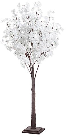 Kirschblüten-Kunstbaum 160 cm hoch weiß mit Standplatte Frühlingsdekoration Deko