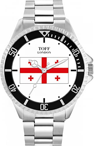 Toff London Georgia-Flaggen-Uhr