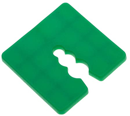 Cales d'espacement pour le bricolage - meubles, mise à niveau, espacement des carreaux, portes, fenêtres, installation - (lot de 50) Cadre en plastique avec code couleur 50x50x4mm