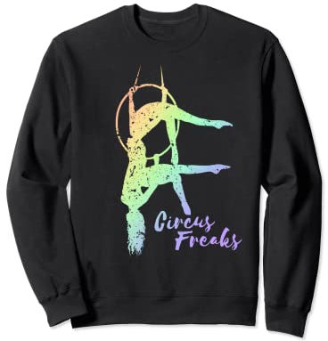 Aerial Yoga Outfit für Mädchen Rainbow Aerialist Design Sweatshirt