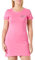 Love Moschino Vestido de Manga Corta, Fucsia, 48 para Mujer