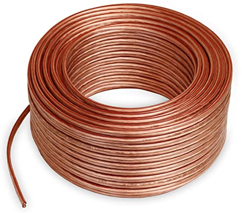 Misterhifi kabel, hifi-zubehör & mehr/ 20 m Lautsprecherkabel Transparent 2 x 2,5 mm², 99,99% OFC sauerstofffrei Voll Kupfer Litze: 2 x 78 x 0,2 mm…
