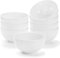 ZENFUN Set di 8 ciotole in melamina da 740 ml, bianche, infrangibili, per pasta, cereali, zuppe, senza BPA, lavabili in lavastoviglie