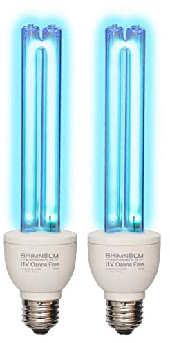 BAIMNOCM UVC Desinfektionsmittel Glühbirne Ozonfrei, keimtötende UV-Lampe 25 Watt, 254 nm Weavelength UV-C Desinfektionslampe für Keller E26 Sockel