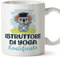 Mugffins Tazza in ceramica per ISTRUTTORE DI YOGA uomo 11 oz / 350 ml - In italiano - Koalificato/Koalificata - Idea regalo per compleanno, anniversario, natale, laurea