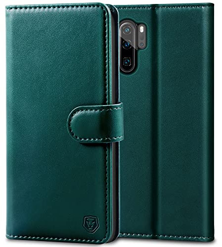 Kuafcase for Huawei P30 Pro Case, Flip Wallet Leather Case with 4 Card Slots Magnetic Closure Kickstand Shockproof Protective Phone Case for Huawei P30 Pro - Green
