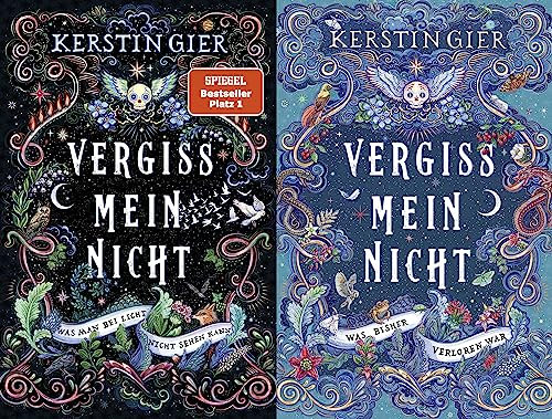 Kerstin Gier im SET | Vergissmeinnicht Band 1 und 2 - Was man bei Licht nicht sehen kann + Was bisher verloren war plus 3 extra Lesezeichen [Hardcover] Kerstin Gier