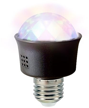 Pratvider Ampoule stroboscopique LED rotative - Lampe Disco LED avec Couleurs RVB Multi-changeantes | Ampoule stroboscopique RVB à Couleurs changeantes pour discothèques, Famille, Pubs