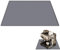 kaffeemaschine Matte, Unterlage Kaffeemaschine aus Silikon, Silikon Matte Unter Kaffeemaschine, 48x30cm Silikonmatte Kaffeemaschine, Silikonmatte mit körniger Oberfläche, Kaffeemühle kompatibel, Grau