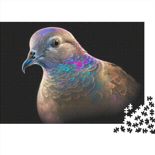 Puzzles für Erwachsene 500 Teile Tauben-Puzzle Holzbrett-Puzzles für Erwachsene Denksportaufgaben für Erwachsene und Jugendliche 500 Teile (52 x 38 cm)