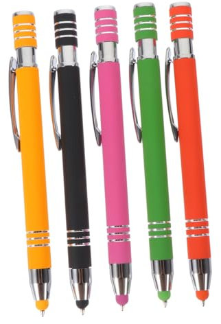 OSALADI 5 Pièces Pointe Fine Écran Tactile Étudiants Stylo D'Écriture Stylo À Écran Tactile Stylet À Écran Électronique Ordinateur Portable Portable Stylet Créatif Stylo D'Écriture