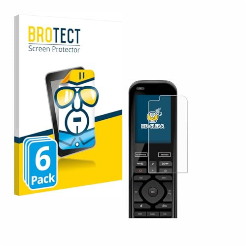BROTECT (6 Stück Schutzfolie für Logitech Harmony 950 Displayschutz Folie Made in Germany, Ultra-Klar