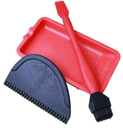 Furtryvl Il kit completo di colla in silicone, strumento per la lavorazione del legno, applicatore di colla in silicone per la lavorazione del legno, con pennello e vassoio per spalmare colla