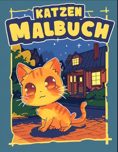 Katzen Malbuch: [Neu] Mit über 55 süßen und schönen Malvorlagen für Kinder, Jungen und Jugendliche.