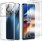 Cover Compatibile per TCL 50 5G/TCL 50 XE Nxtpaper 5G con 2 Pellicola Vetro Temperato, Morbido Silicone ed Antiurto Protettivo Bumper TPU Gel Smartphone Custodia Case - Trasparente