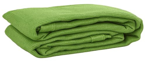 vidaXL Light Green Tent Carpet - HDPE Weather-Resistant Outdoor Rug, 200 x 300 cm, Camping Mat with Eyelets, Easy-to-Clean, UV Protection